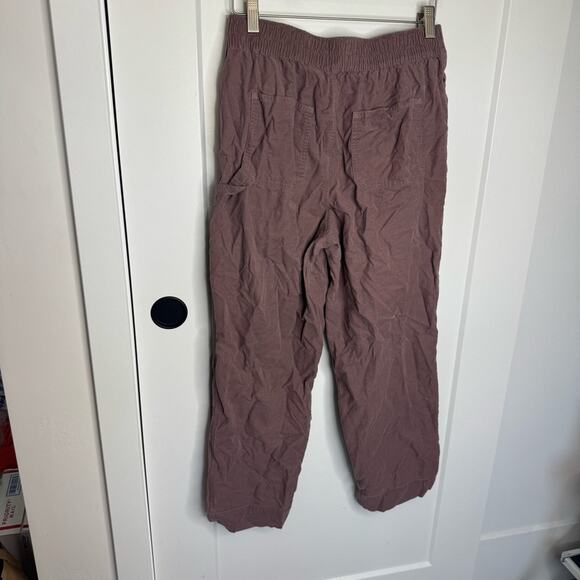 Madewell Corduroy Pull On Tapered Ankle Pants Purple High Rise Size Small - Picture 3 of 8